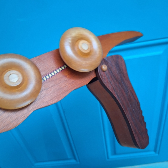 Wood Alligator Mascot Crocodile Gator Lover Gift Handmade Wooden Toy Home Decor - Picture 5 of 15